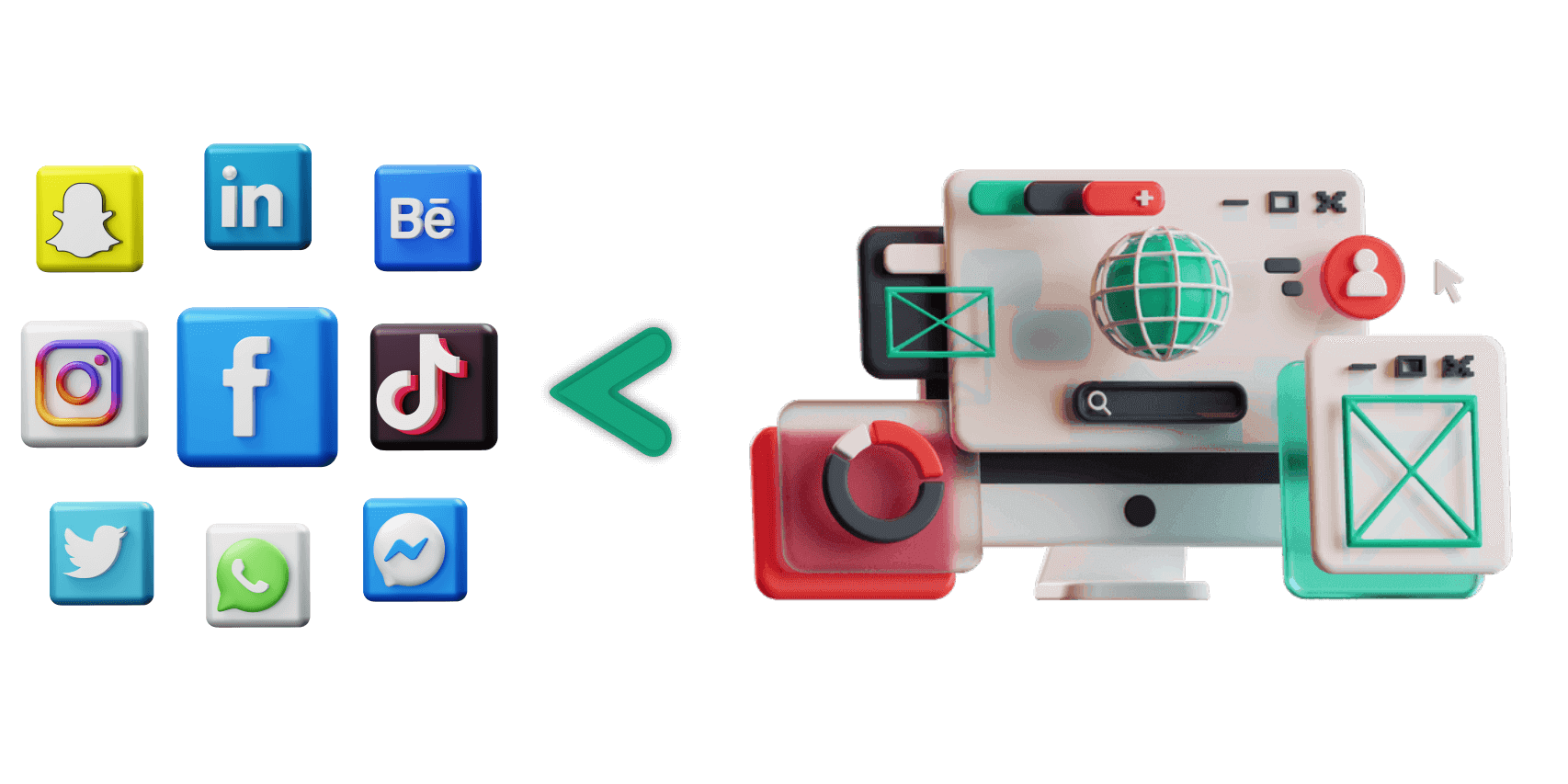 Website over Social Media